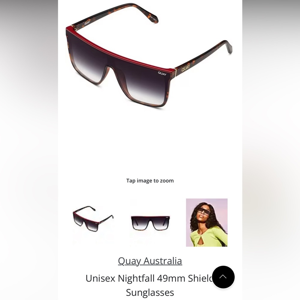 Quay Australia , nightfall sunglasses